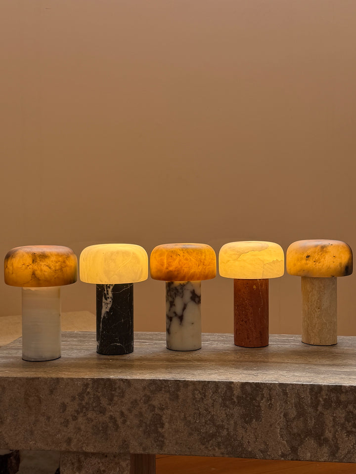 Asteria Natural Stone Rechargeable Table Lamp