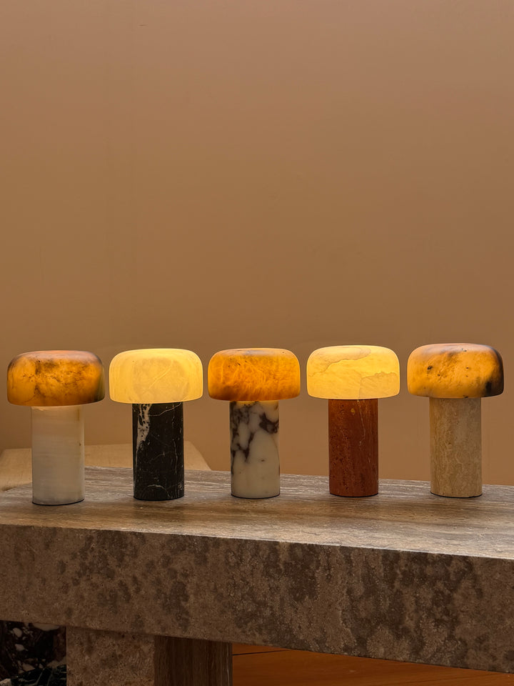 Asteria Natural Stone Rechargeable Table Lamp
