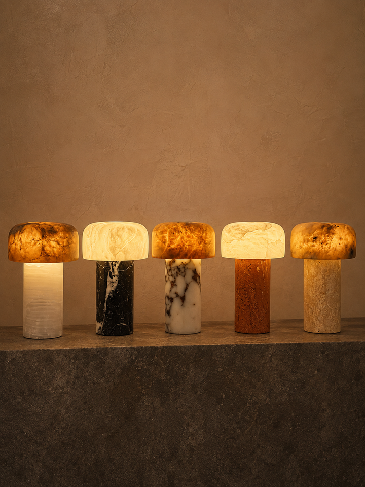 Asteria Natural Stone Rechargeable Table Lamp