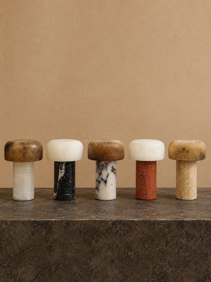 Asteria Natural Stone Rechargeable Table Lamp