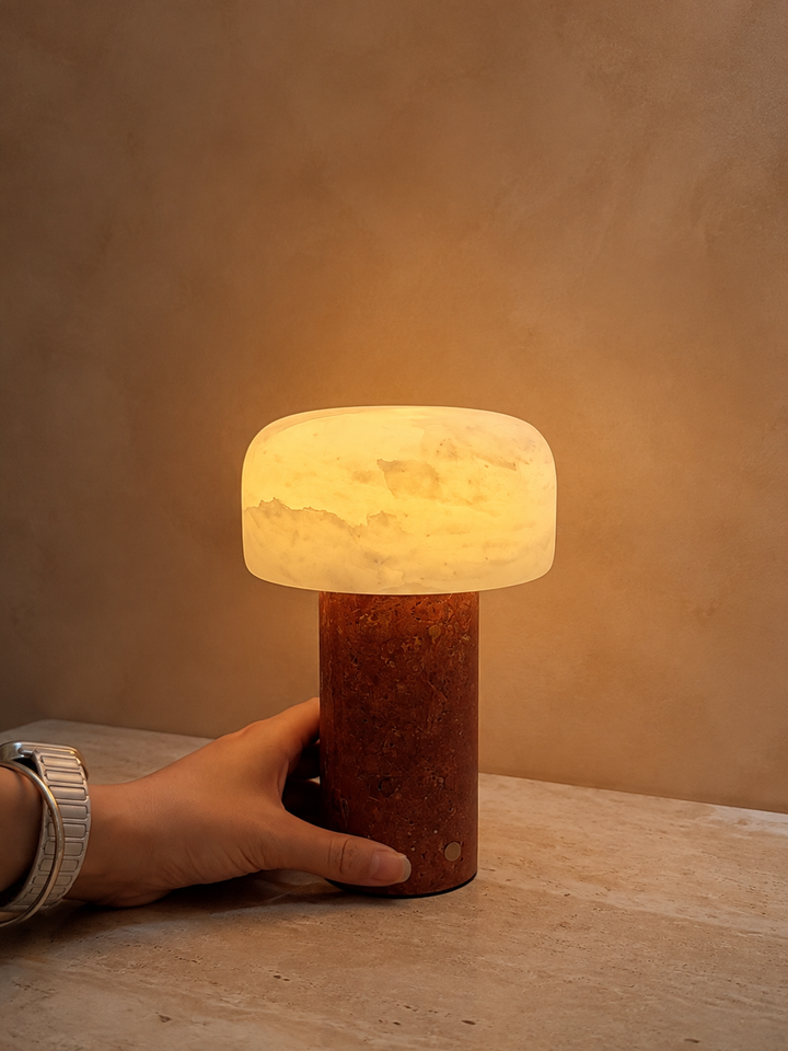 Asteria Natural Stone Rechargeable Table Lamp