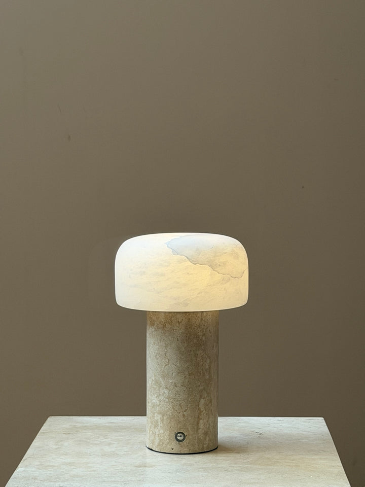 Asteria Natural Stone Rechargeable Table Lamp