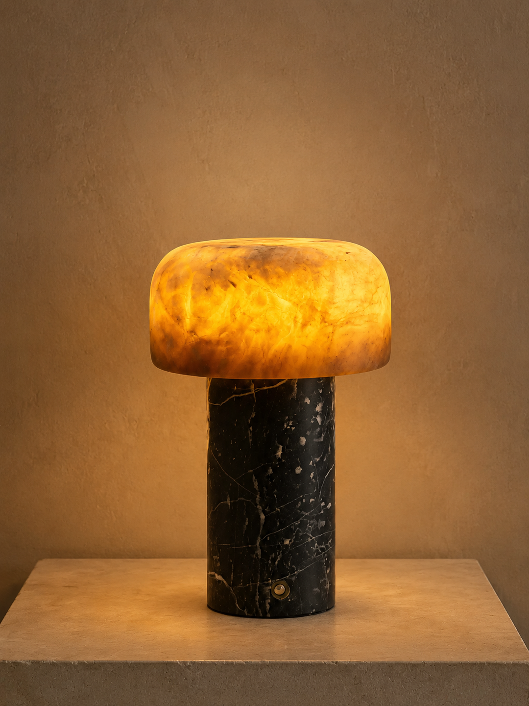 Asteria Natural Stone Rechargeable Table Lamp