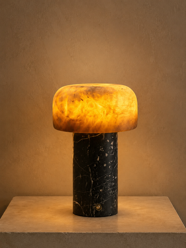 Asteria Natural Stone Rechargeable Table Lamp