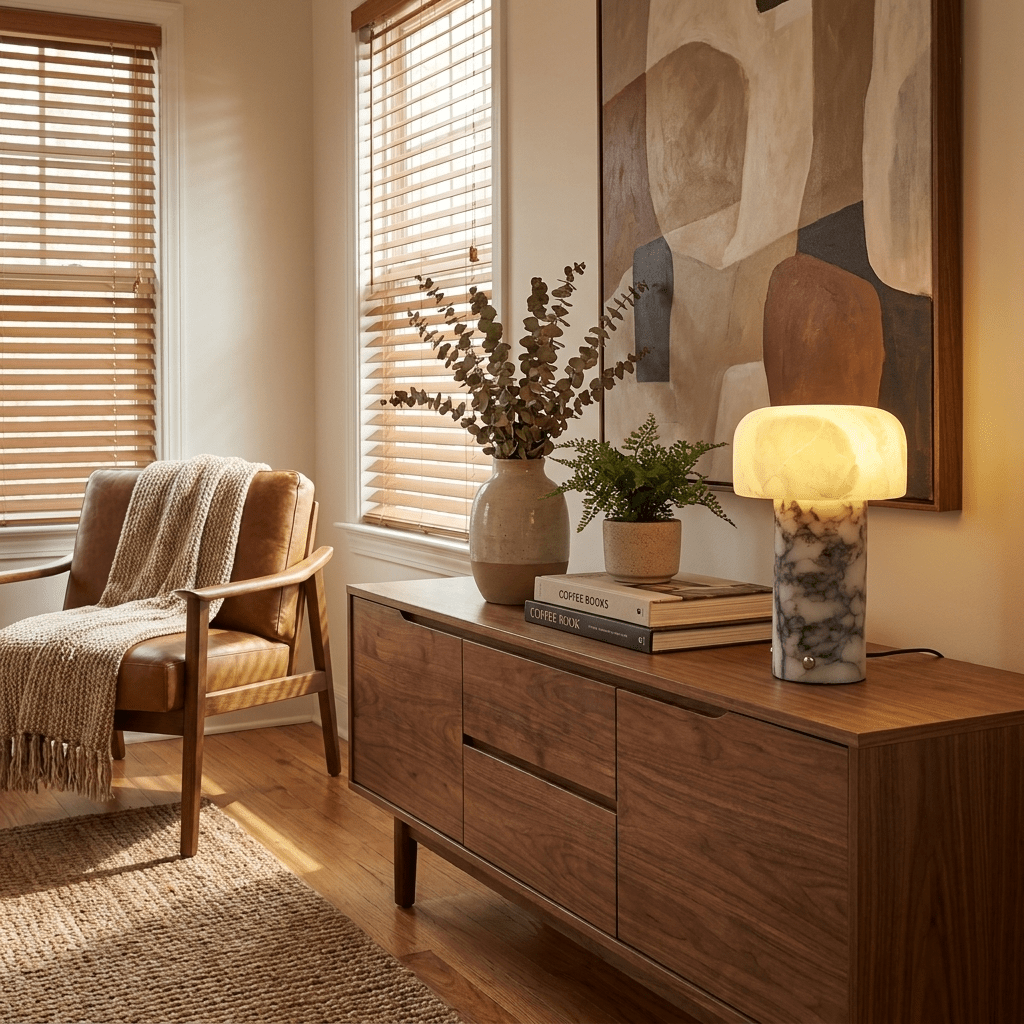 Asteria Natural Stone Rechargeable Table Lamp - Vakkerlight