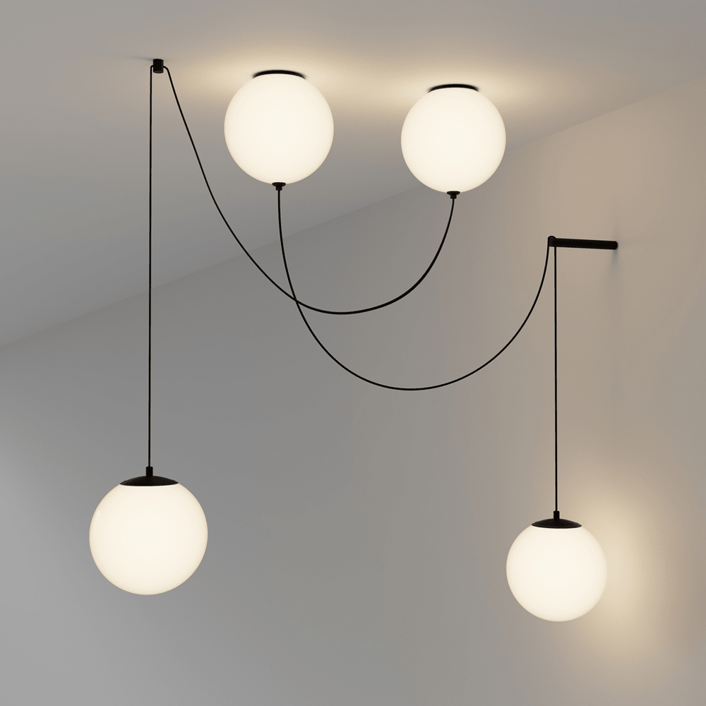Asteris Multi Globe Pendant Lamp - Vakkerlight