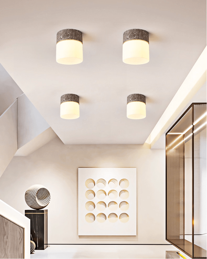 Astrid Travertine Ceiling Lamp - Vakkerlight