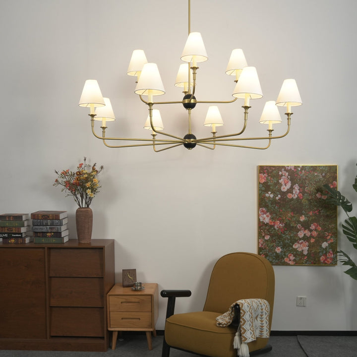 Astris Brass Chandelier - Vakkerlight