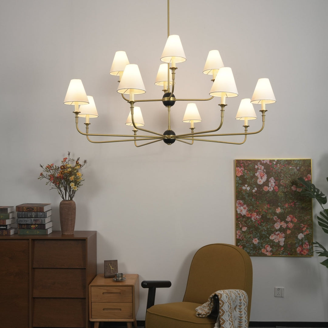 Astris Brass Chandelier - Vakkerlight