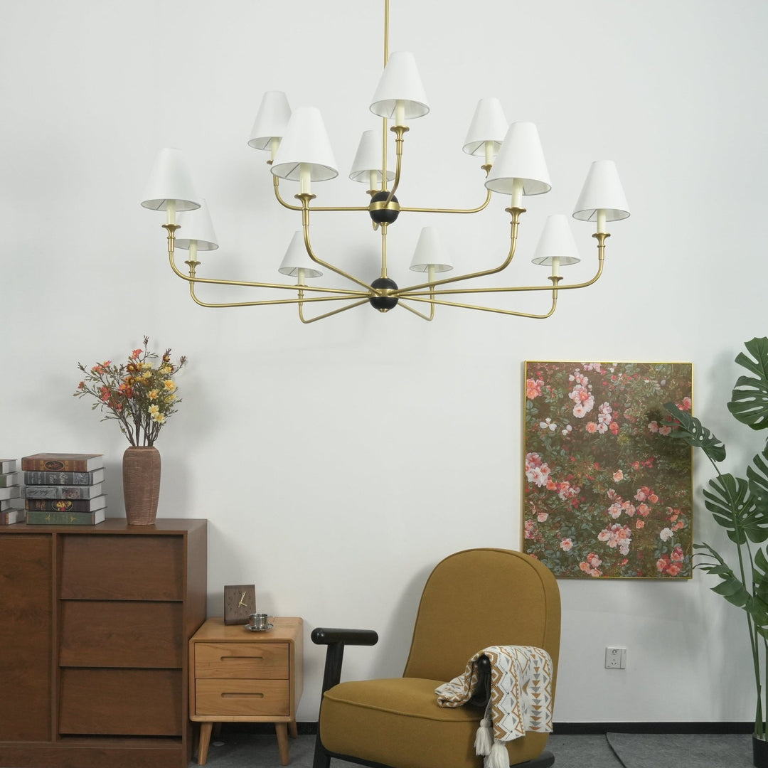 Astris Brass Chandelier - Vakkerlight