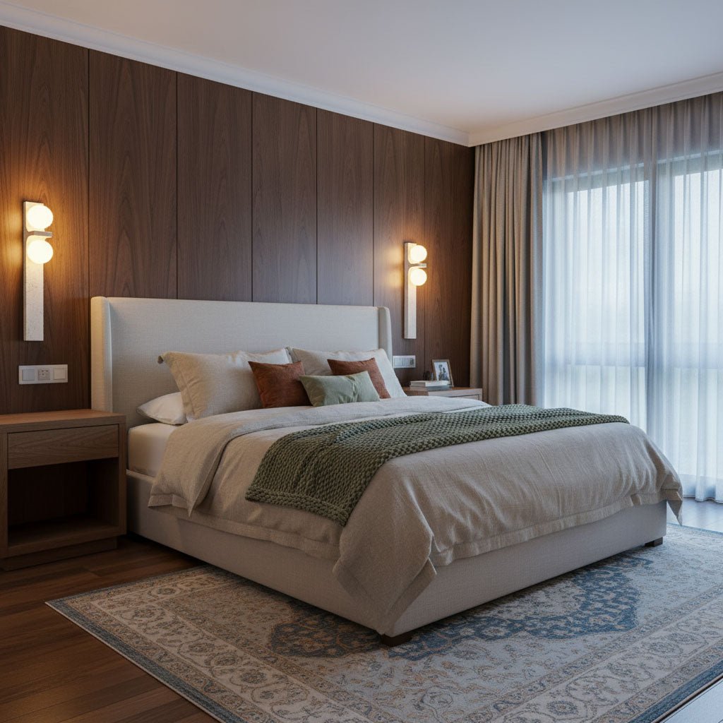 Asymmetrical Travertine Wall Sconce - Vakkerlight