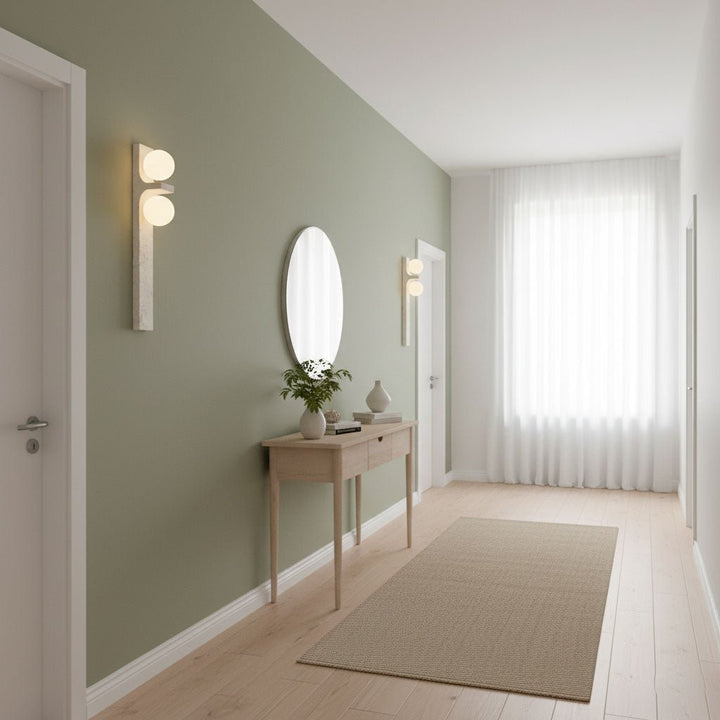 Asymmetrical Travertine Wall Sconce - Vakkerlight