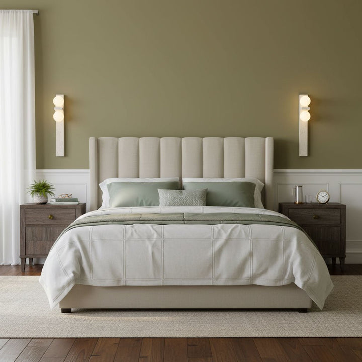 Asymmetrical Travertine Wall Sconce - Vakkerlight