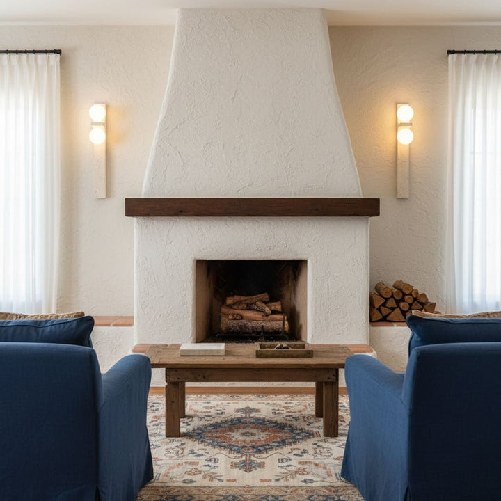 Asymmetrical Travertine Wall Sconce - Vakkerlight