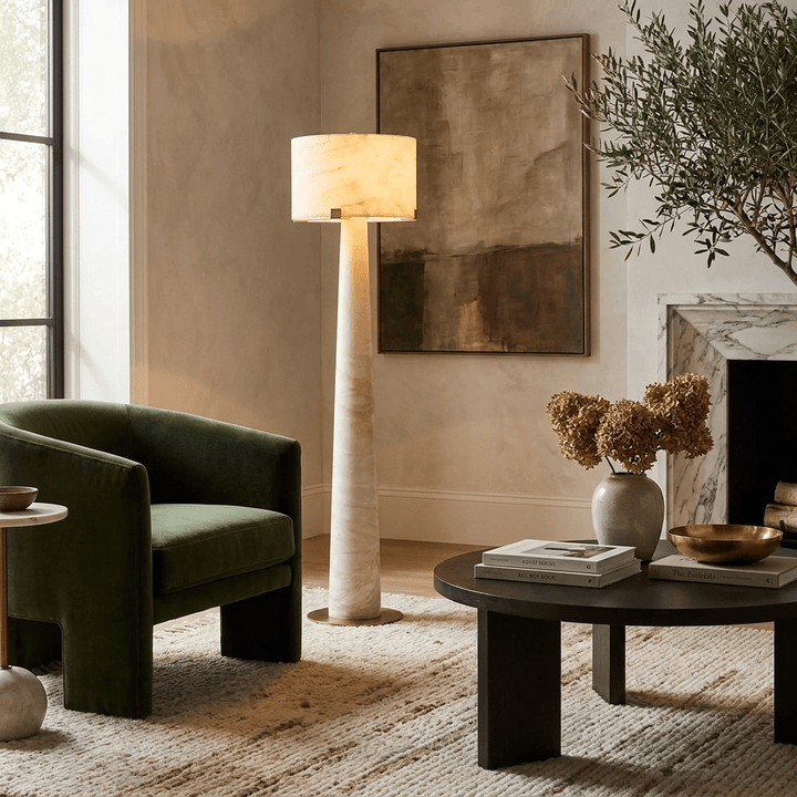 Aterion Alabaster Floor Lamp - Vakkerlight