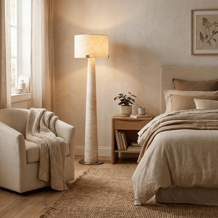 Aterion Alabaster Floor Lamp - Vakkerlight