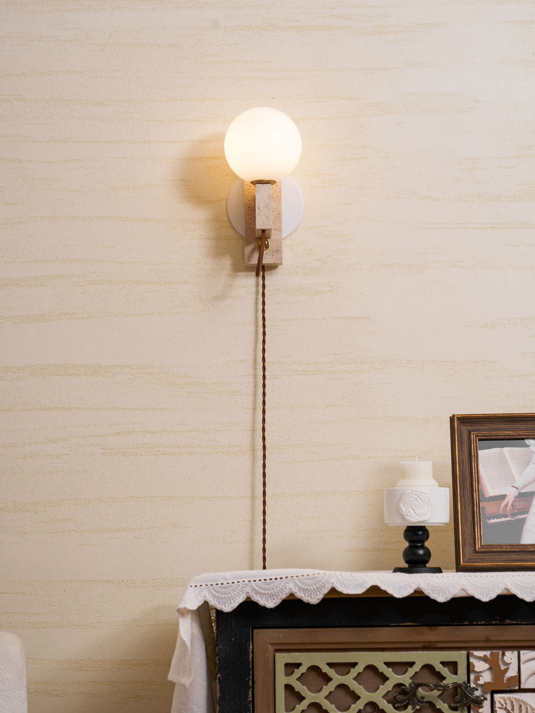 Atlas Globe Wall Sconce
