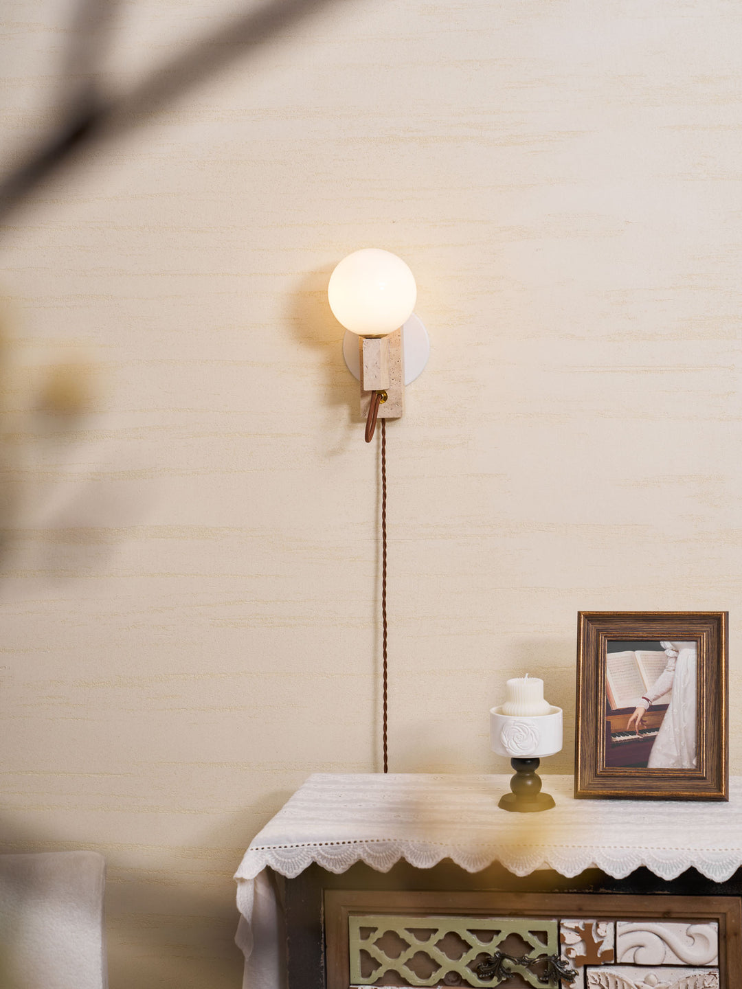 Atlas Globe Wall Sconce