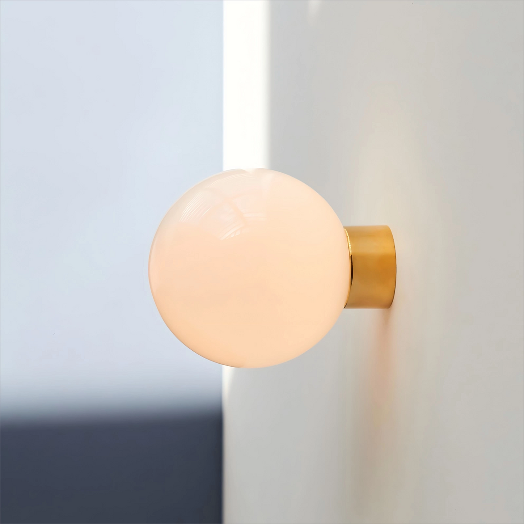 Aura Globe Glass Wall Light - Vakkerlight
