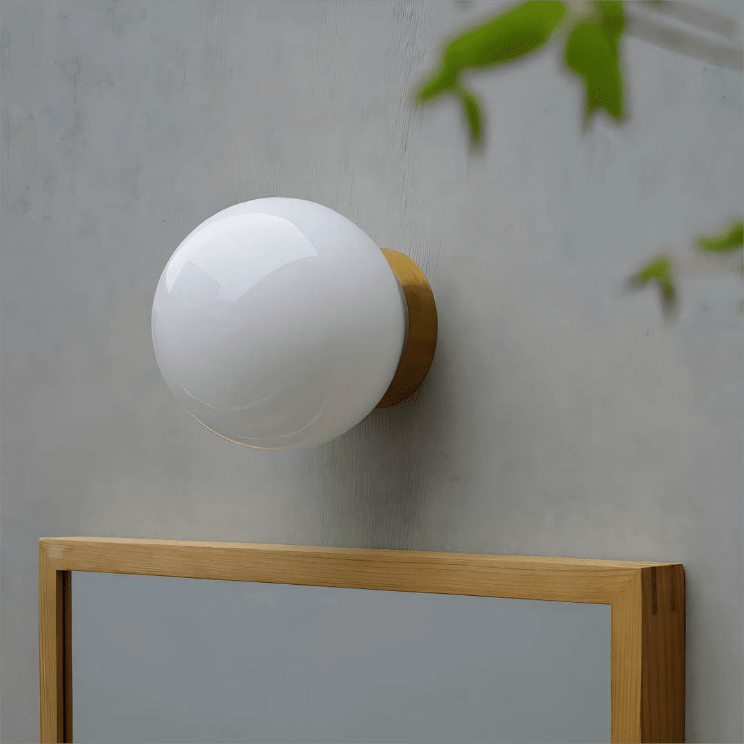 Aura Globe Glass Wall Light - Vakkerlight