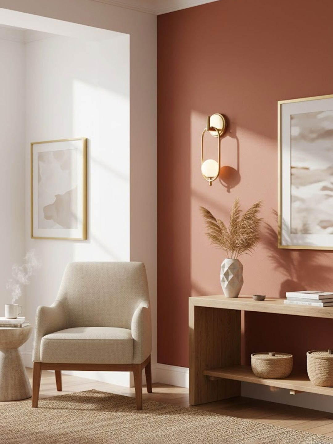 Aurea Brass Wall Light - Vakkerlight