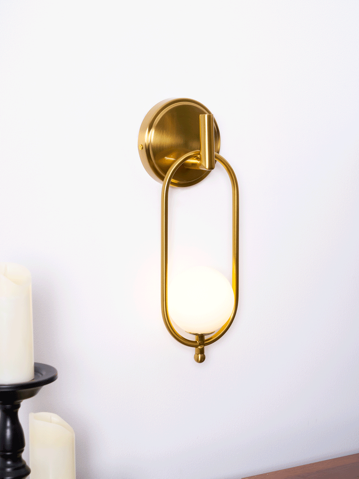 Aurea Brass Wall Light