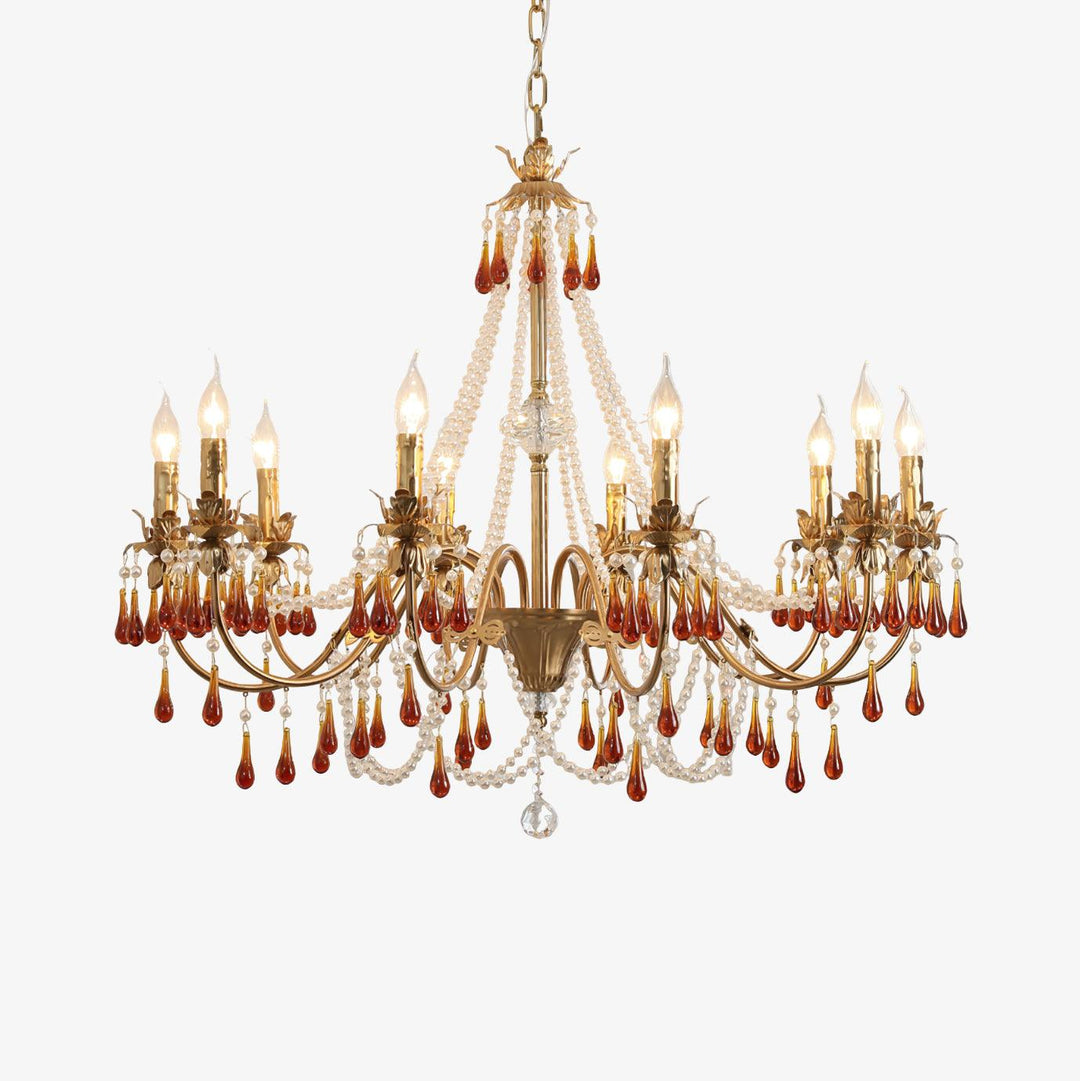 Aureate Amber Crystal Chandelier - Vakkerlight