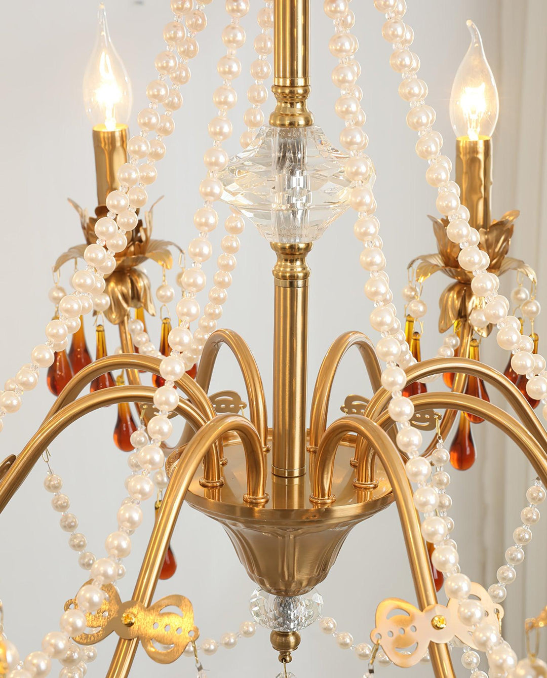 Aureate Amber Crystal Chandelier - Vakkerlight