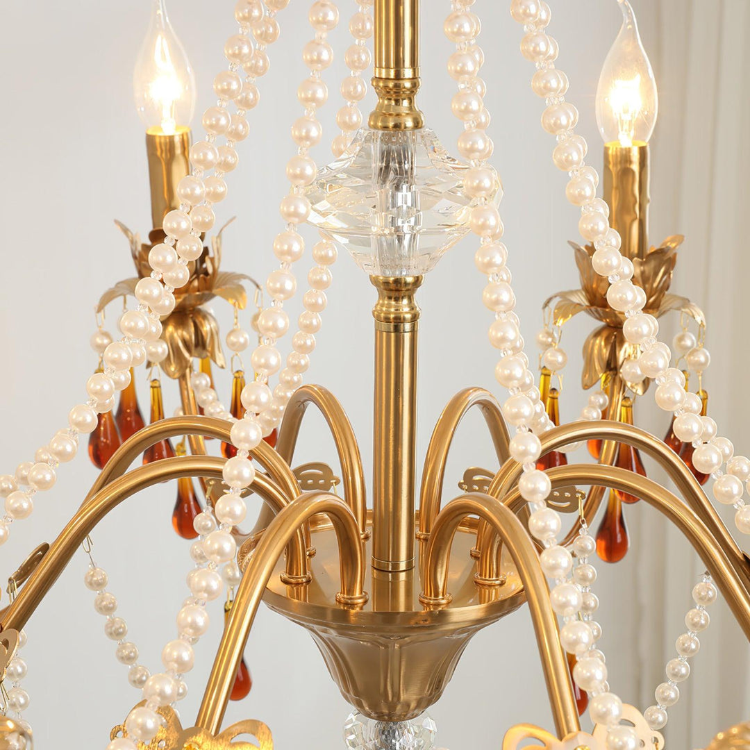 Aureate Amber Crystal Chandelier - Vakkerlight