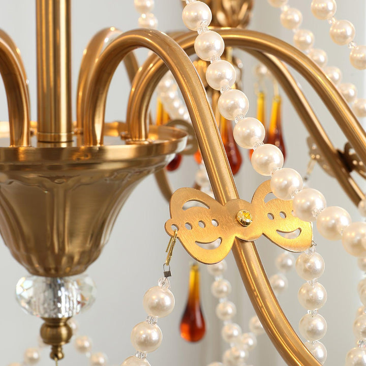 Aureate Amber Crystal Chandelier - Vakkerlight