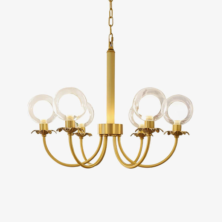 Aureate Radiance Glass Chandelier - Vakkerlight