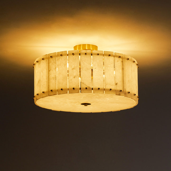 Aurelia Alabaster Ring Ceiling Lamp - Vakkerlight