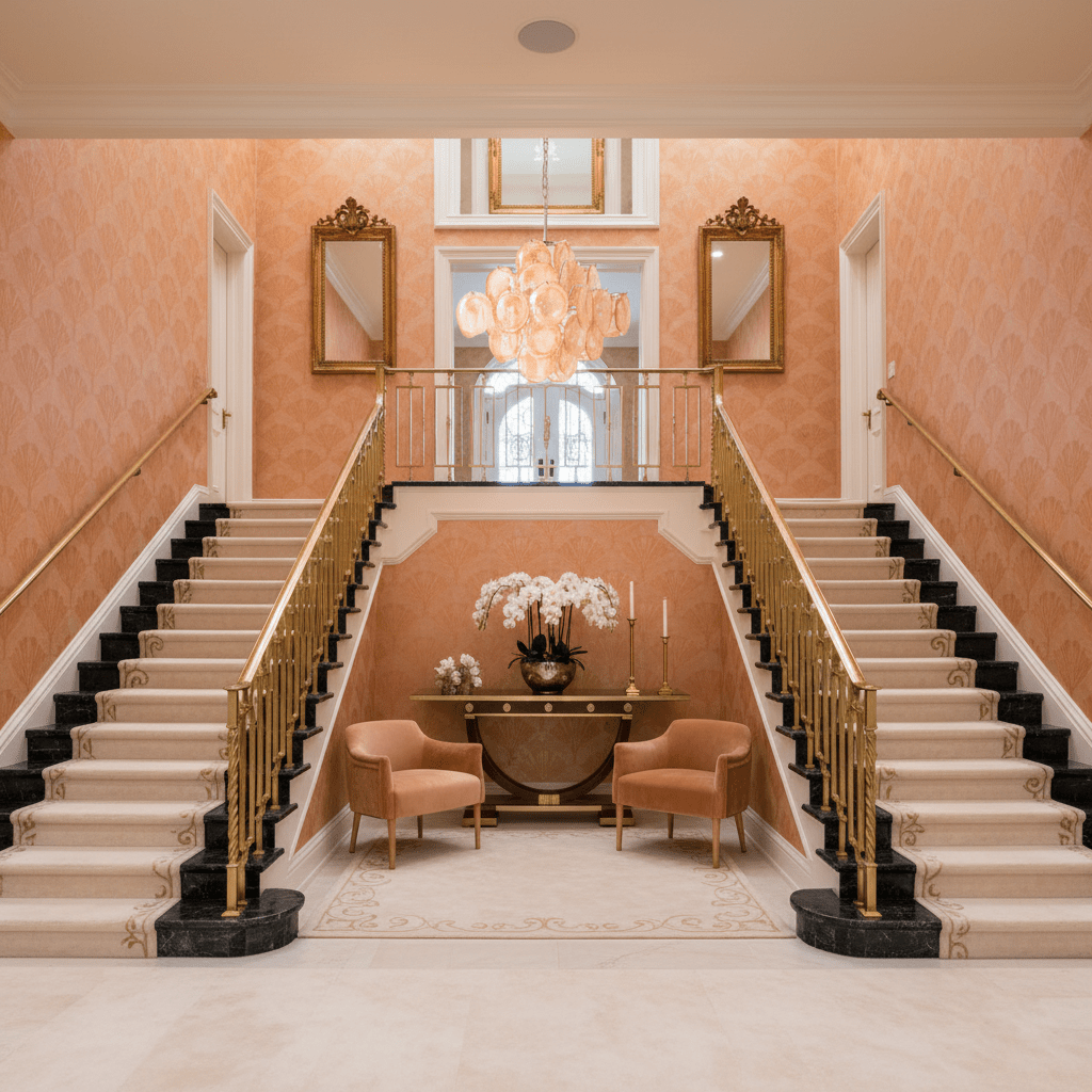 Aurelia Apricot Murano Glass Chandelier - Vakkerlight