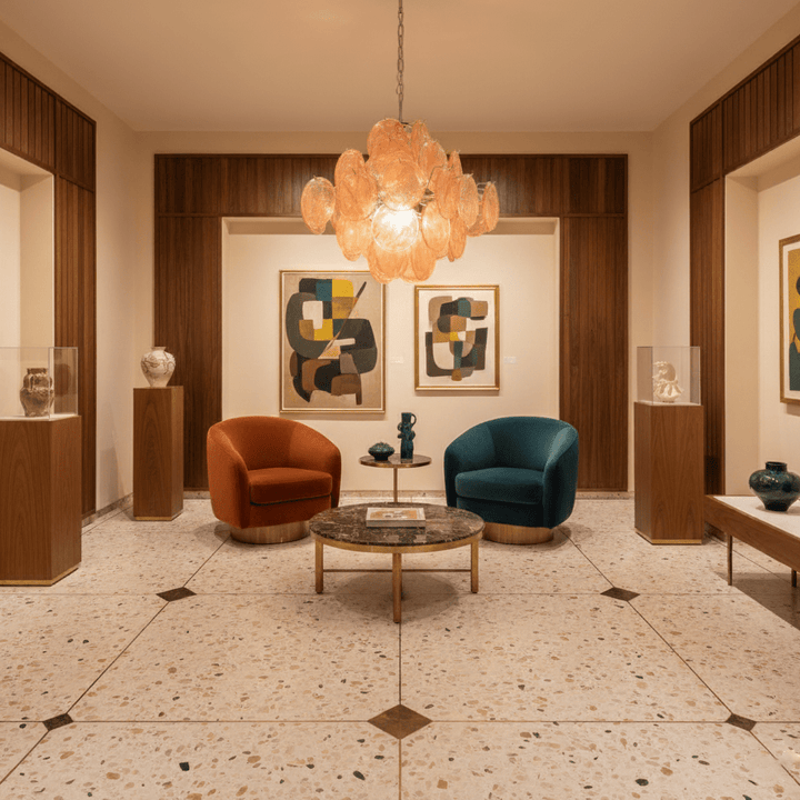 Aurelia Apricot Murano Glass Chandelier - Vakkerlight