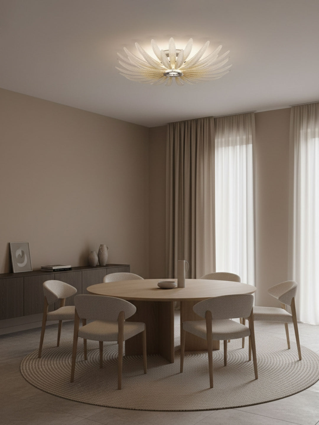 Aurelia Glass Petal Ceiling Light - Vakkerlight