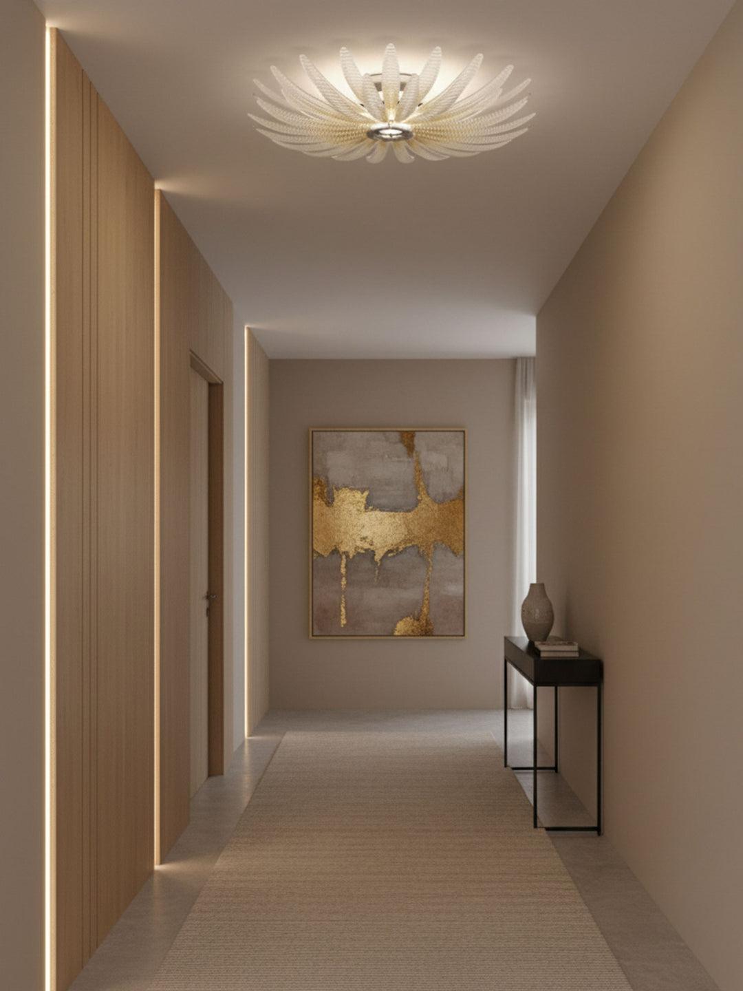 Aurelia Glass Petal Ceiling Light - Vakkerlight