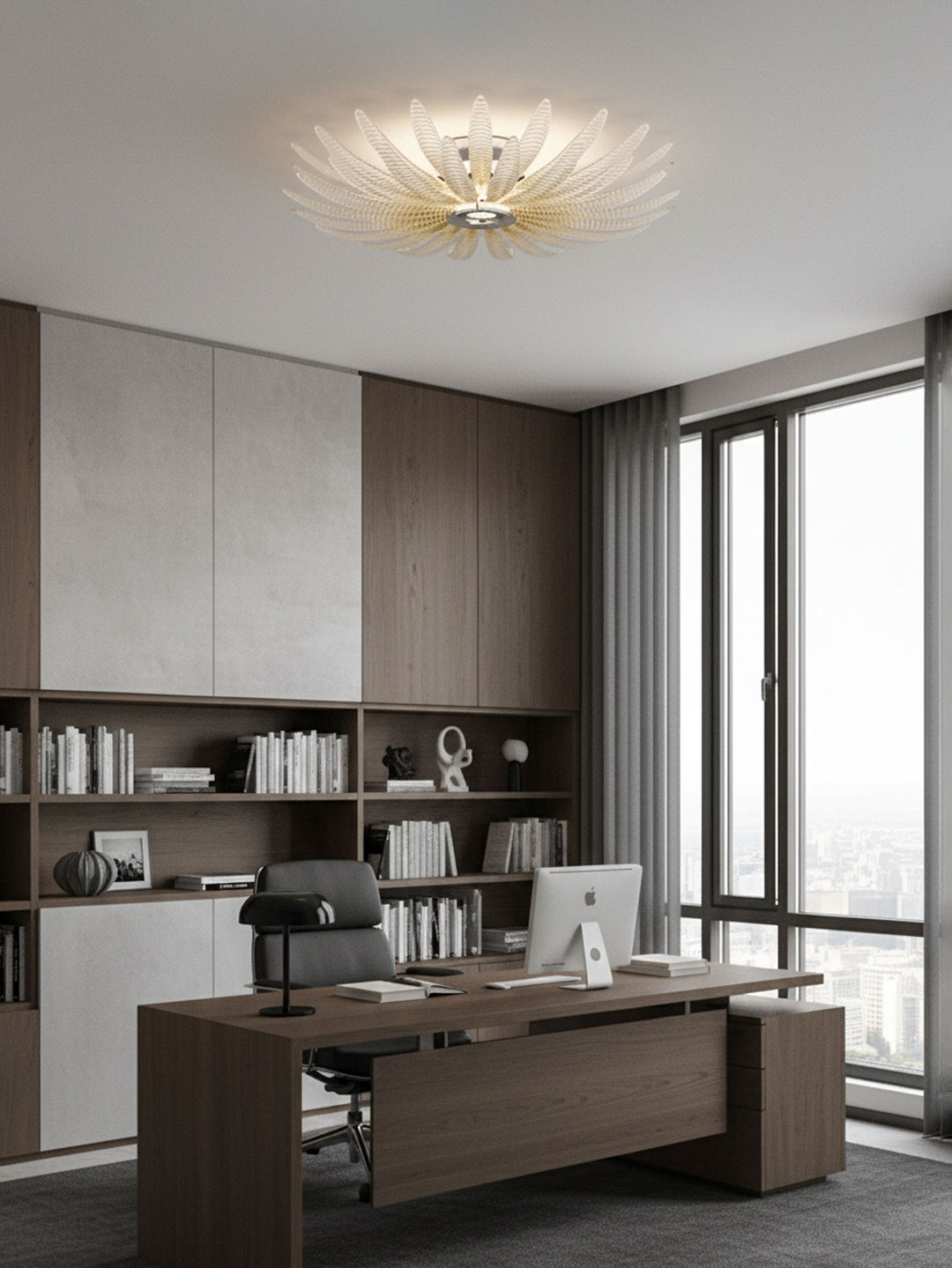 Aurelia Glass Petal Ceiling Light - Vakkerlight