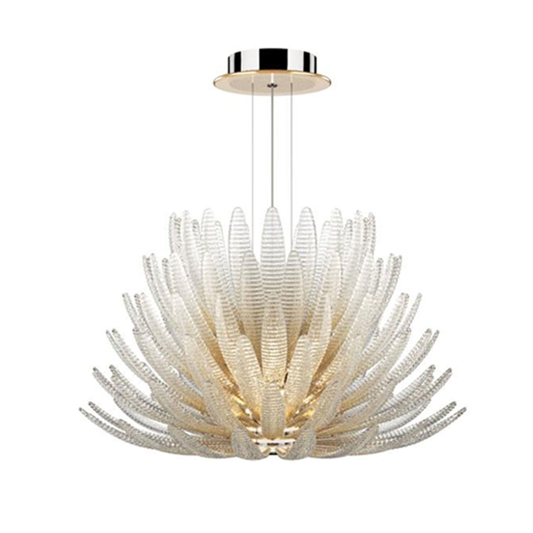 Aurelia Glass Petal Chandelier - Vakkerlight