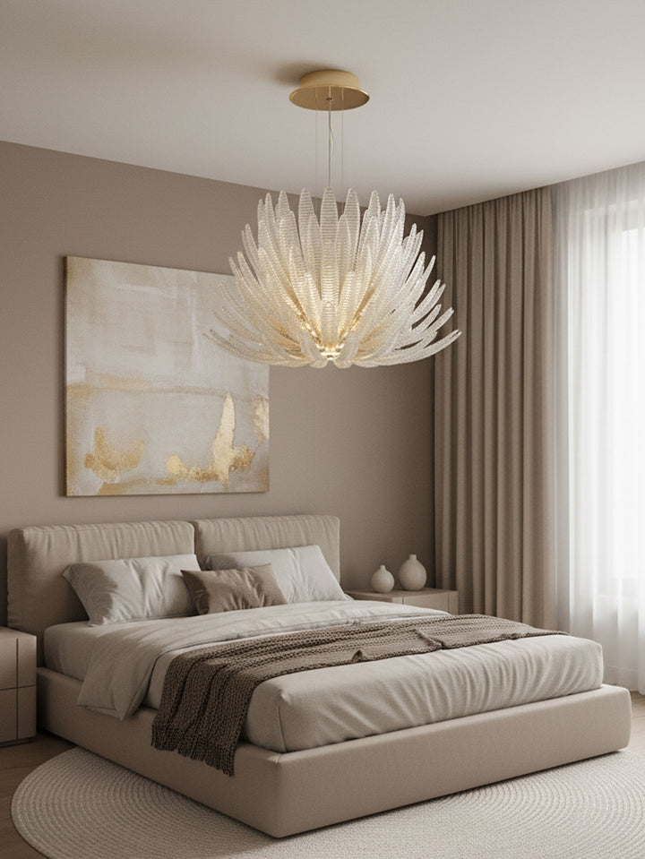 Aurelia Glass Petal Chandelier - Vakkerlight