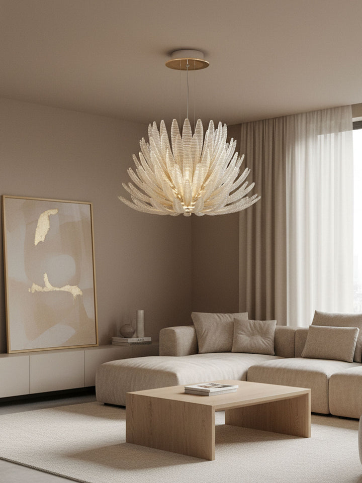 Aurelia Glass Petal Chandelier - Vakkerlight