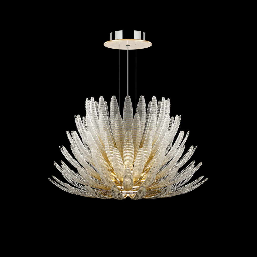 Aurelia Glass Petal Chandelier - Vakkerlight