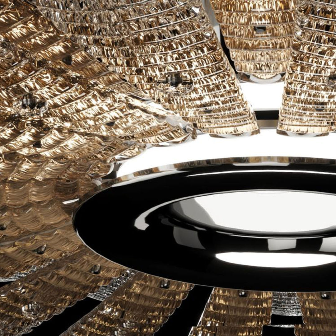 Aurelia Glass Petal Chandelier - Vakkerlight