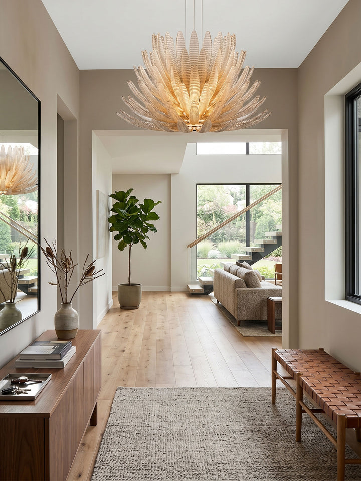 Aurelia Glass Petal Chandelier - Vakkerlight