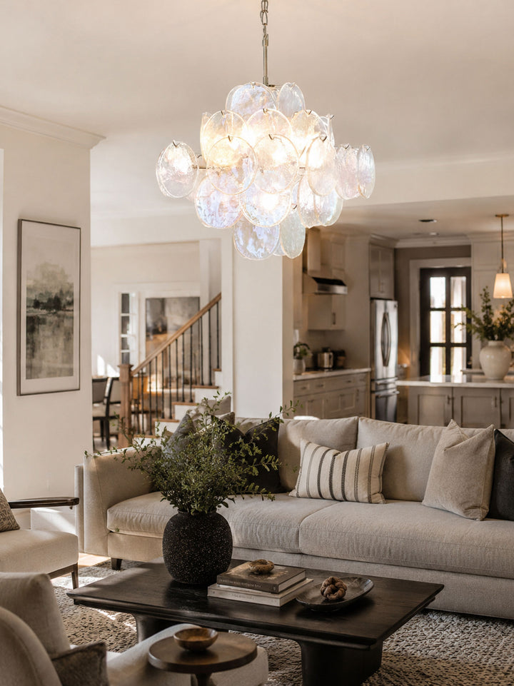 Aurelia Iridescent Glass Chandelier - Vakkerlight