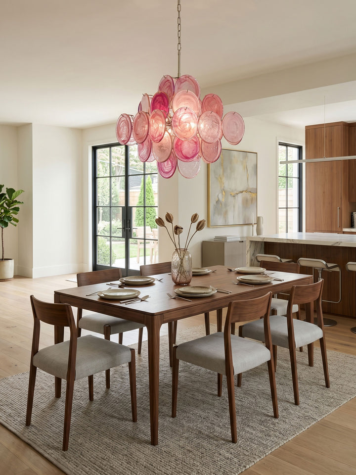 Aurelia Pink Glass Chandelier - Vakkerlight