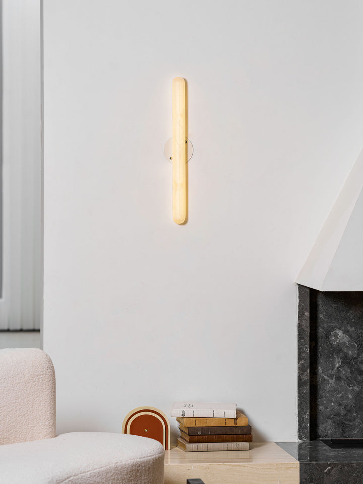 Aurelia Slim Alabaster Linear Wall Light - Vakkerlight