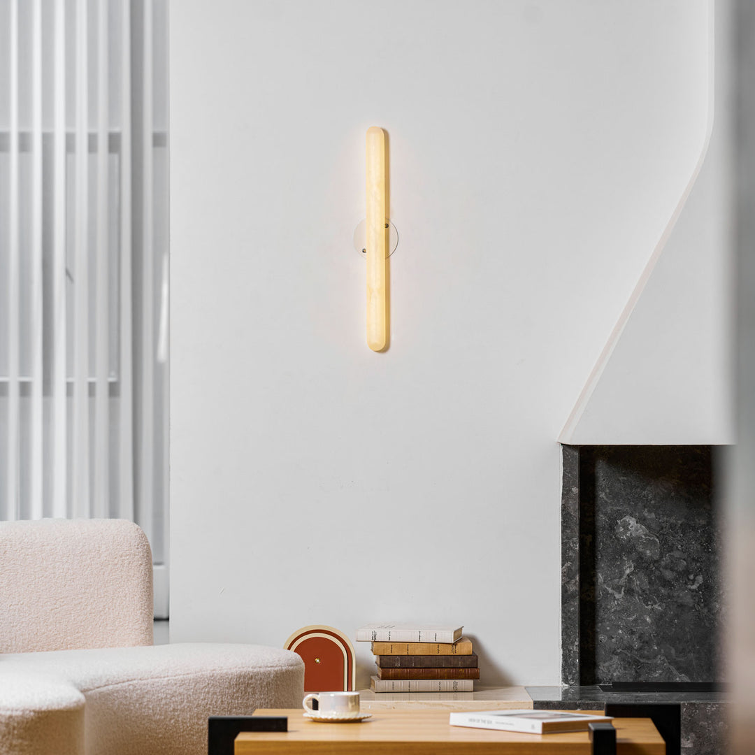 Aurelia Slim Alabaster Linear Wall Light - Vakkerlight