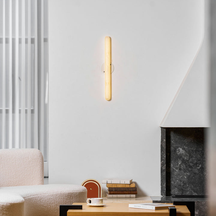 Aurelia Slim Alabaster Linear Wall Light - Vakkerlight
