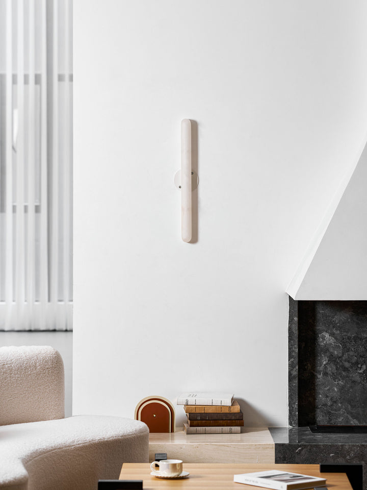 Aurelia Slim Alabaster Linear Wall Light - Vakkerlight