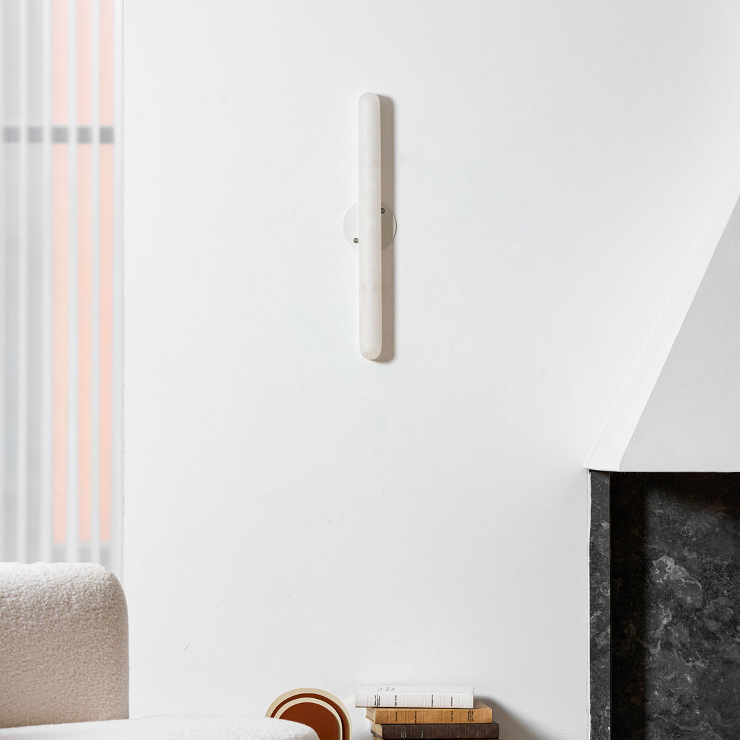 Aurelia Slim Alabaster Linear Wall Light - Vakkerlight